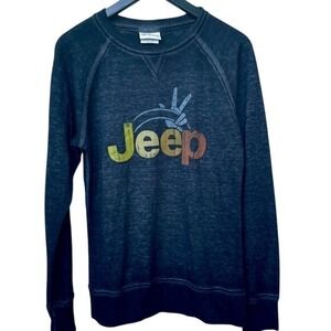JEDCO Jeep Wave Peace‎ Graphic Sweatshirt Top Women's Size Small Pullover